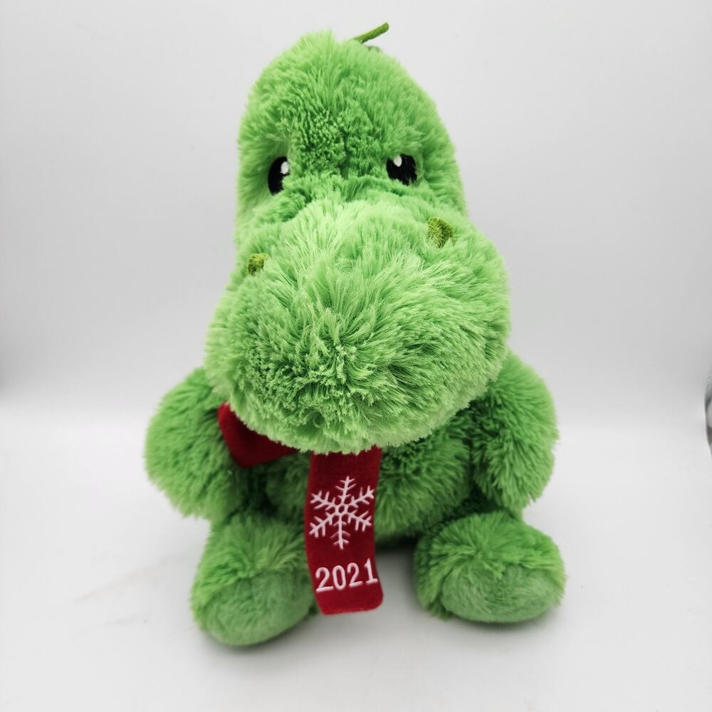 Petsmart Plush Fortune The Dinosaur Dog Chew Toy 16" Green Limited Squeaker 2021